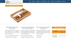 Desktop Screenshot of dimensionsonline.com